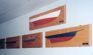 half hull model schooners