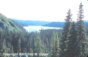 Troy Gipps' first glimpse of Hope Lake